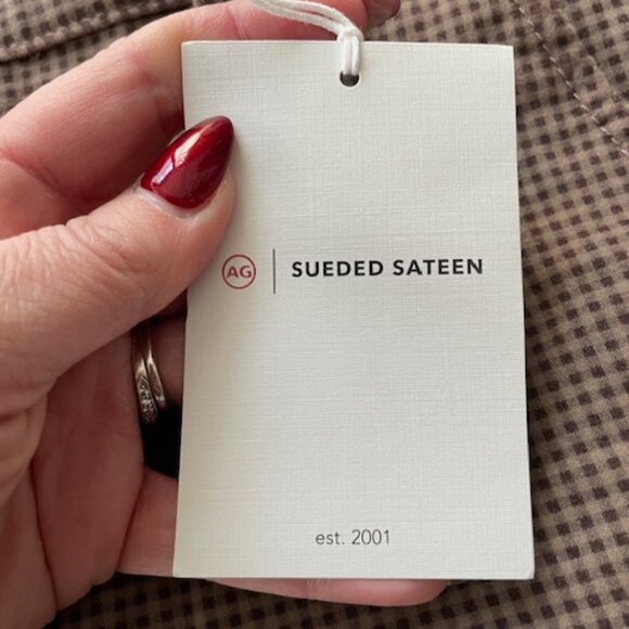 NWT Ag Tailored Kinsley Sueded Sateen High Rise Crop Pant Size 26 - Picture 6 of 6